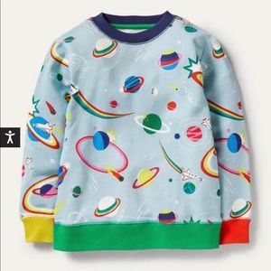 NWT Mini Boden Printed Sweatshirt
